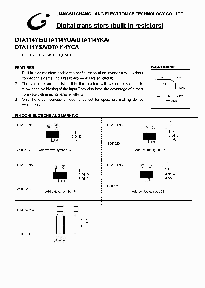 DTA114YKA_1144895.PDF Datasheet