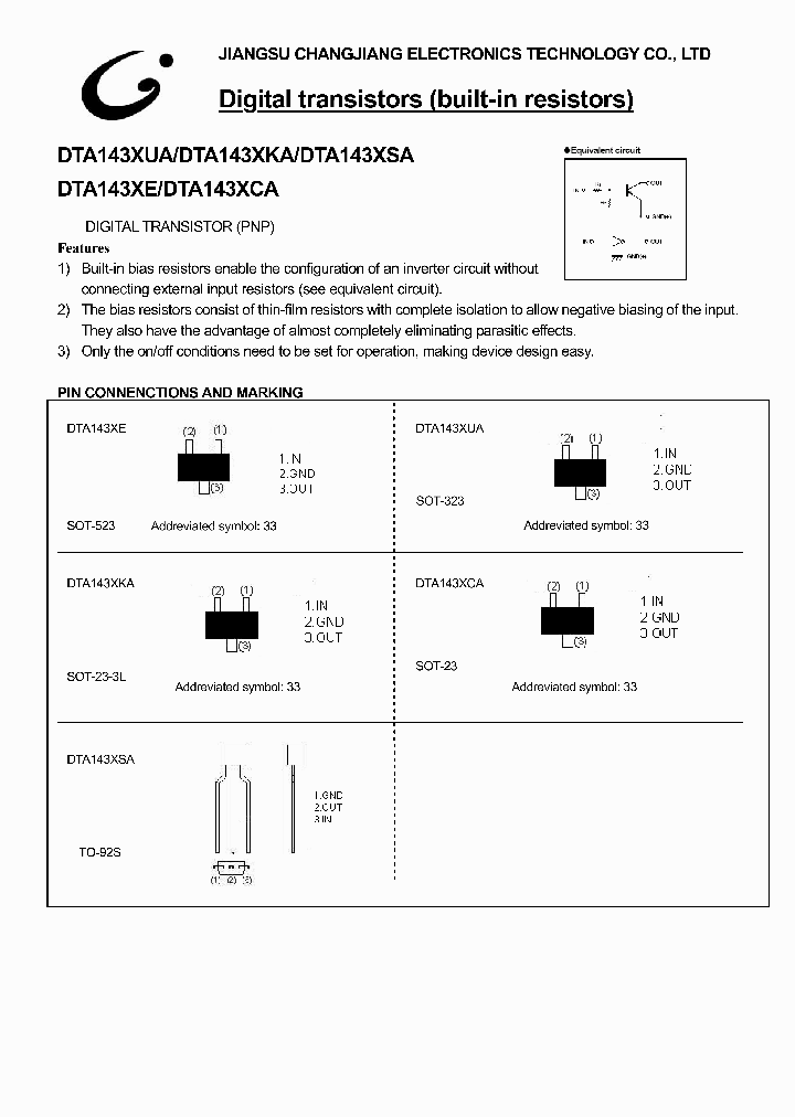 DTA143XKA_1143292.PDF Datasheet