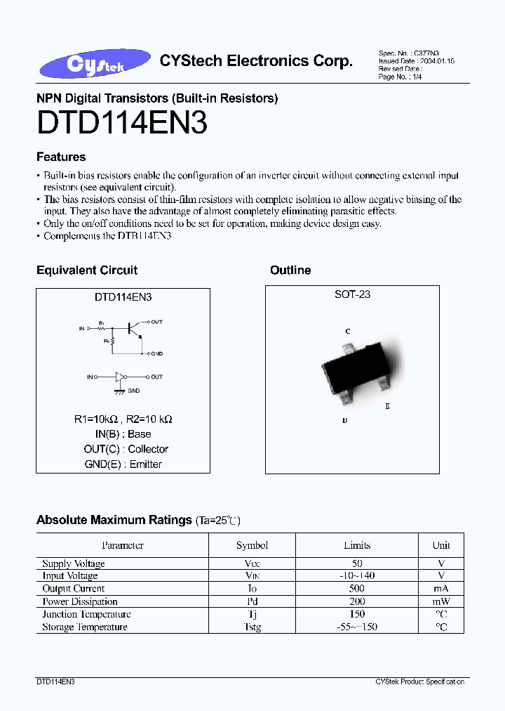 DTD114EN3_1235226.PDF Datasheet