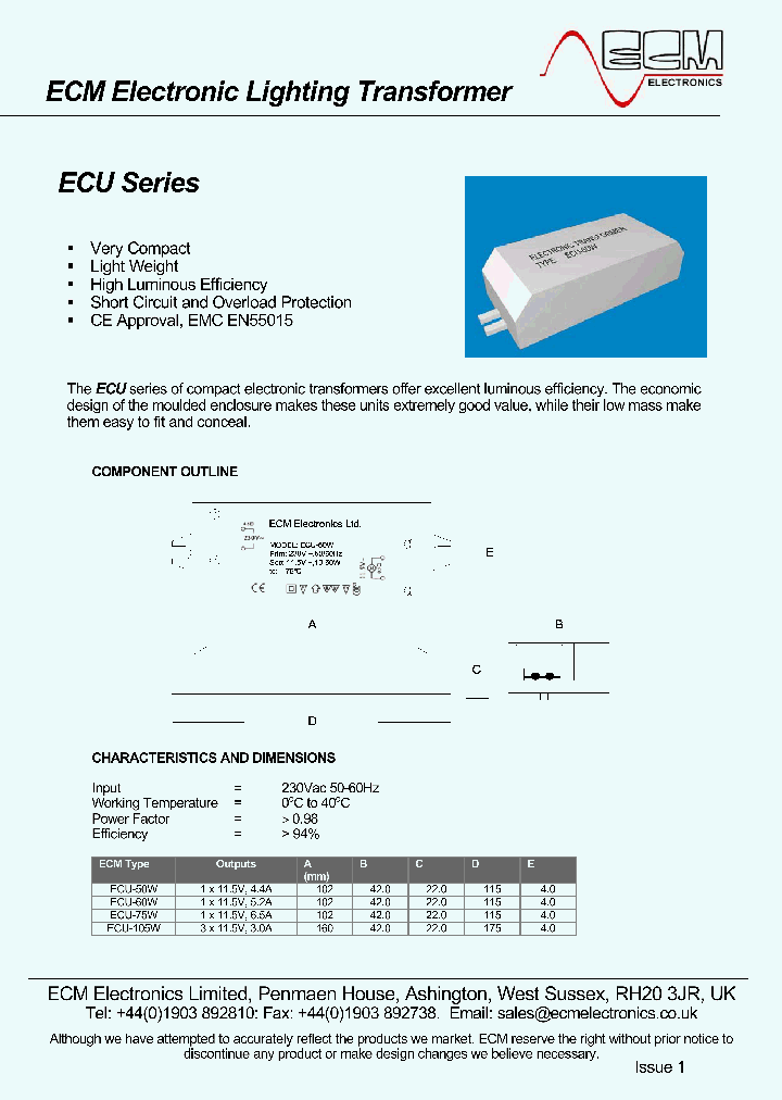 ECU-75W_1235854.PDF Datasheet