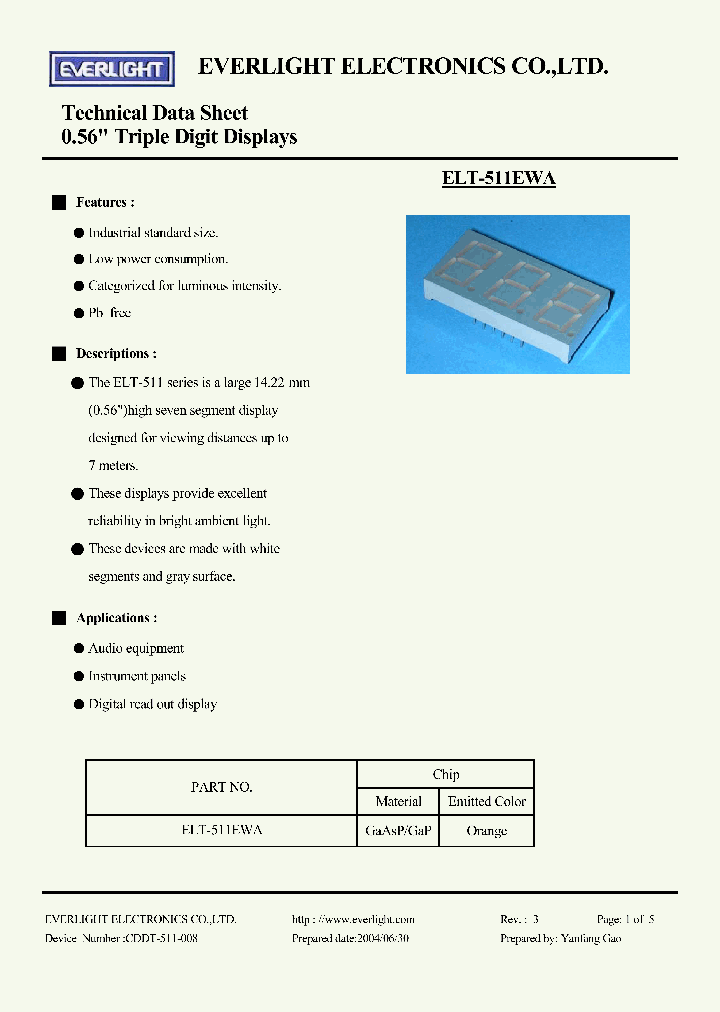 ELT-511EWA_1236900.PDF Datasheet