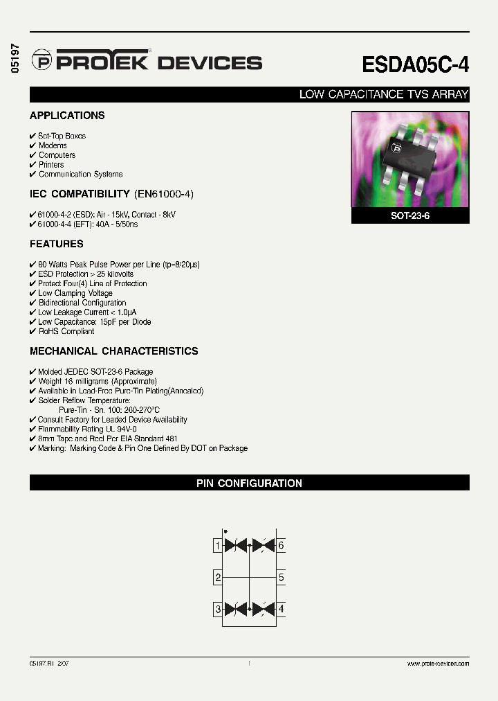 ESDA05C4_1237837.PDF Datasheet
