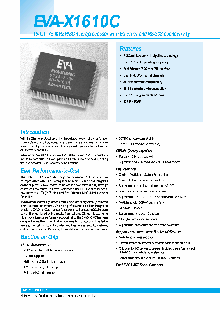 EVA-X1610C_1238350.PDF Datasheet