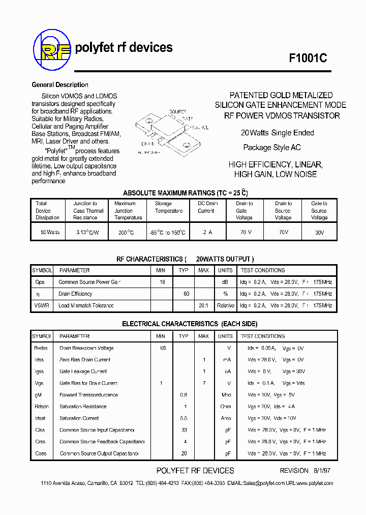 F1001C_1238462.PDF Datasheet