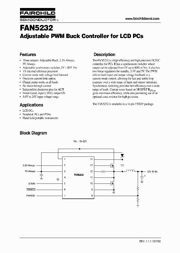 FAN5232_1056901.PDF Datasheet