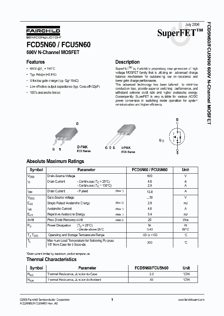 FCD5N60TF_662238.PDF Datasheet