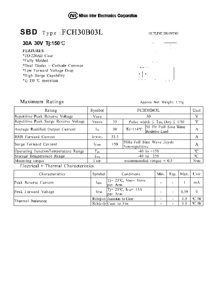 FCH30B03L_1161121.PDF Datasheet