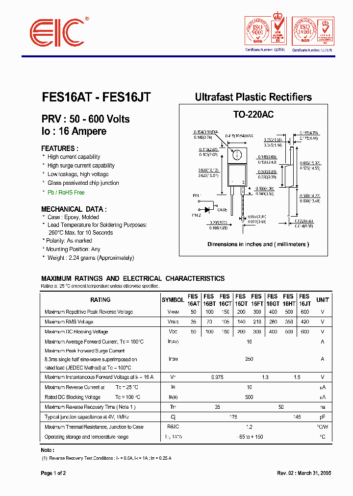 FES16AT_677145.PDF Datasheet
