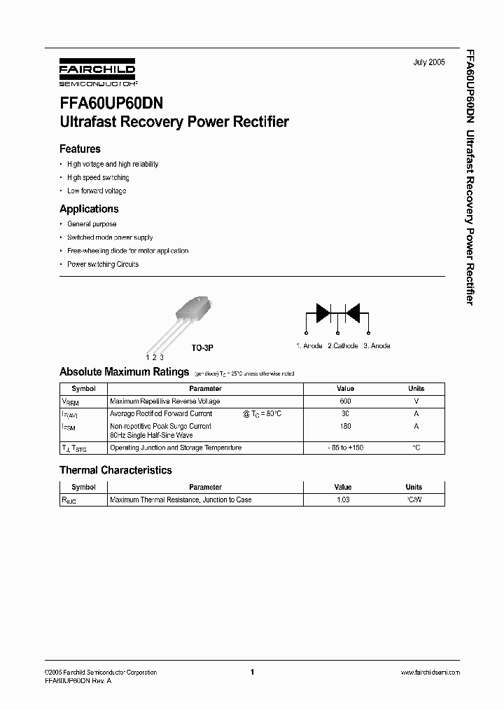 FFA60UP60DN_1239978.PDF Datasheet