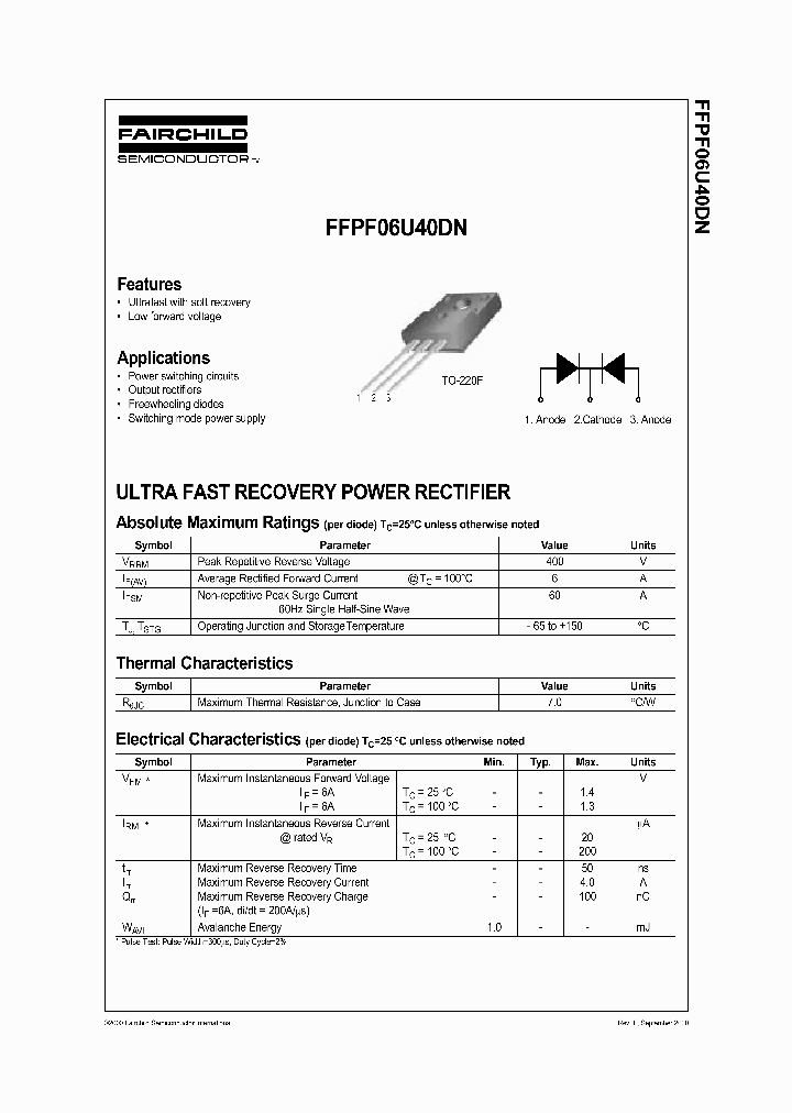 FFPF06U40DN_1240040.PDF Datasheet