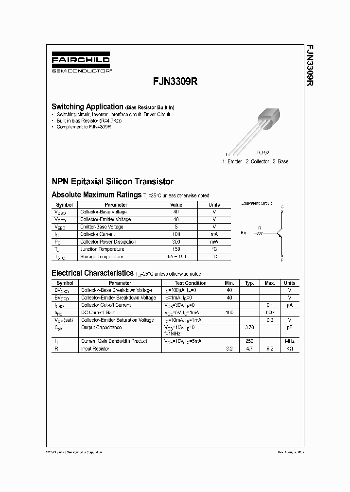 FJN3309R_1240303.PDF Datasheet