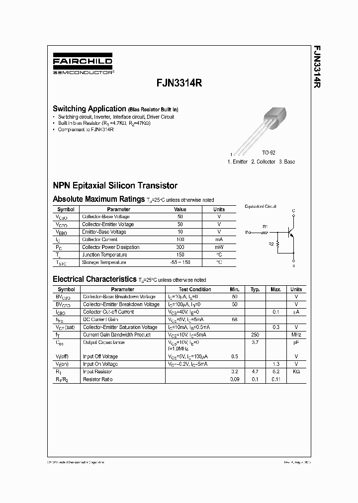 FJN3314R_1240308.PDF Datasheet