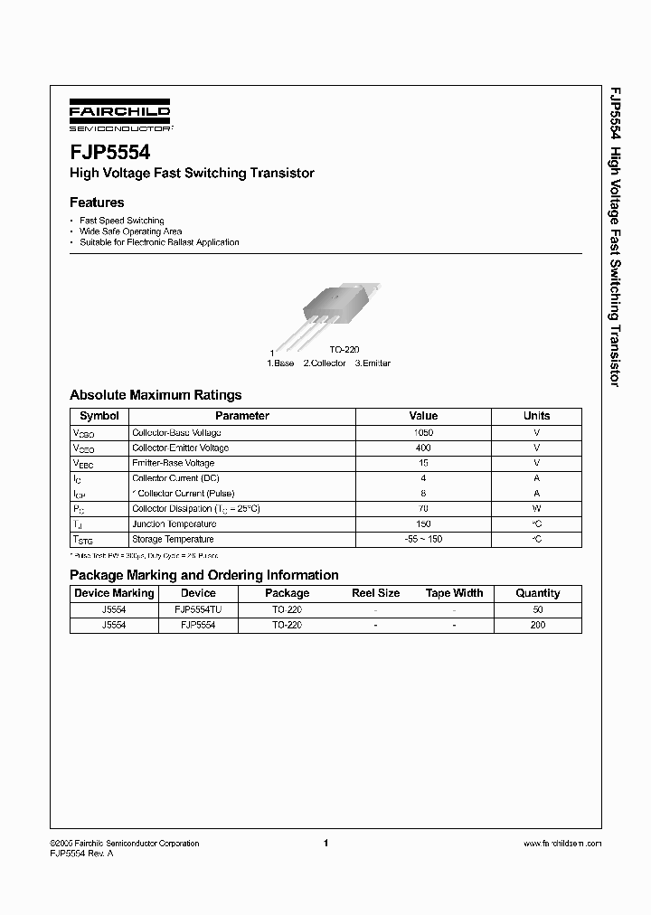 FJP5554TU_1240366.PDF Datasheet