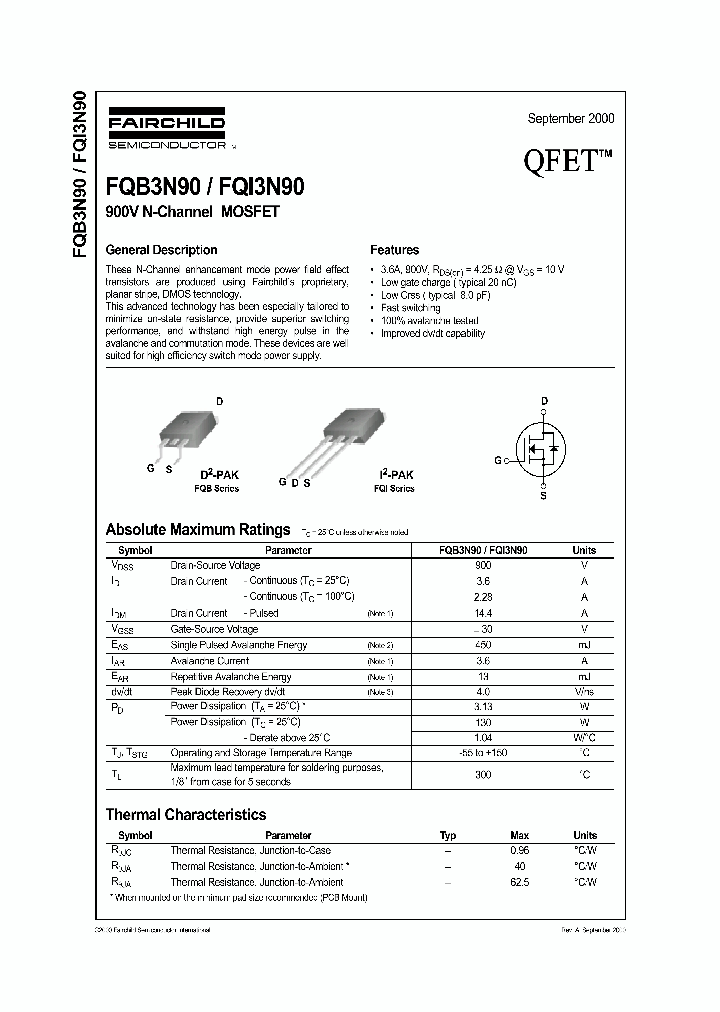 FQI3N90_1241609.PDF Datasheet
