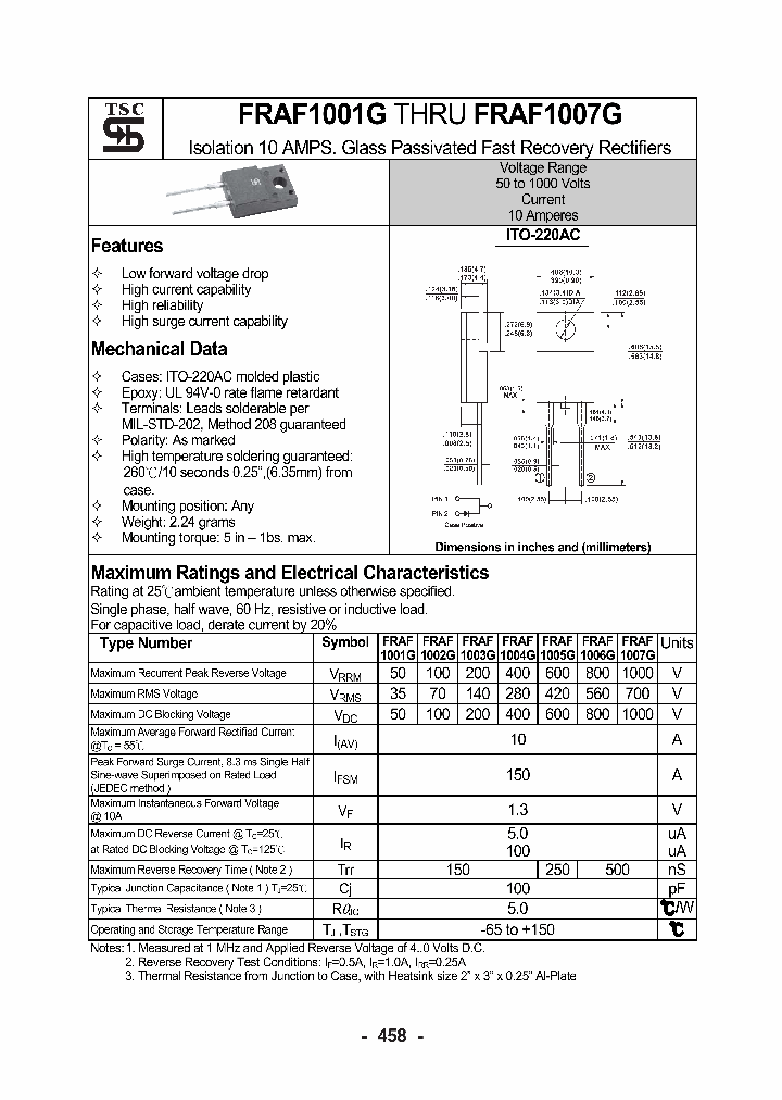 FRAF1007G_1242234.PDF Datasheet