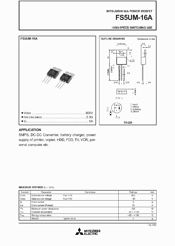 FS5UM-16A_1147554.PDF Datasheet