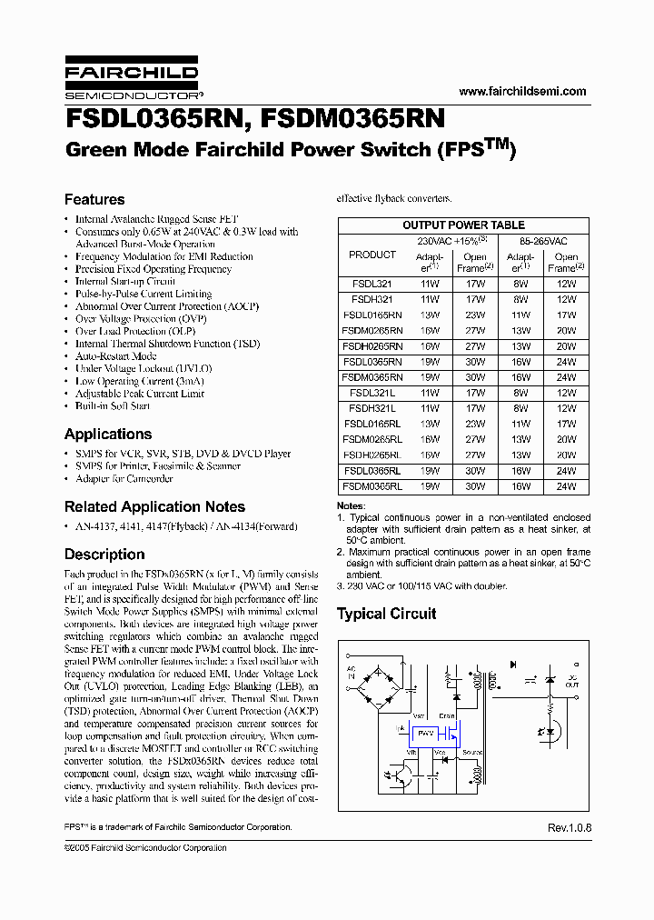 FSDM0365RN_1242884.PDF Datasheet