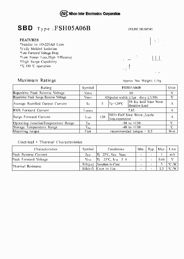 FSH05A06B_1242911.PDF Datasheet