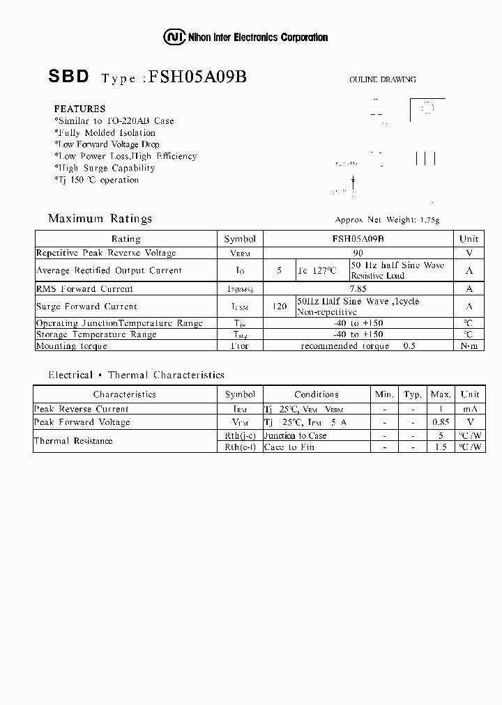 FSH05A09B_1242913.PDF Datasheet