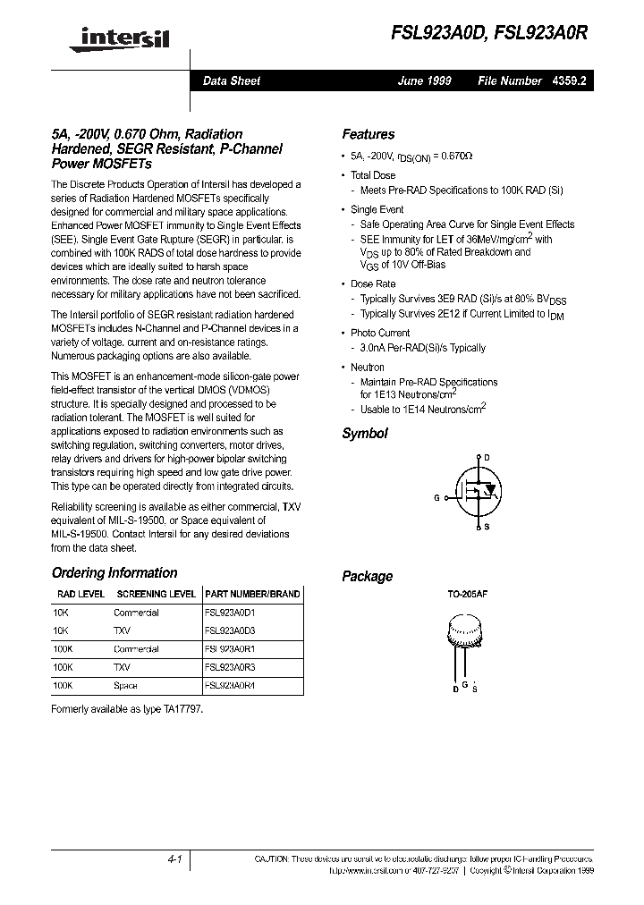 FSL923A0R3_1242955.PDF Datasheet