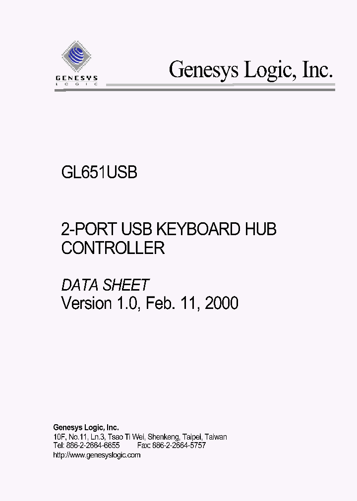 GL651USB_1244998.PDF Datasheet