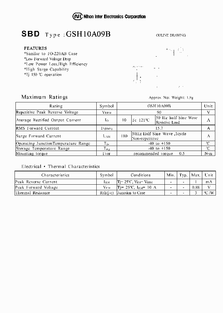 GSH10A09B_1246190.PDF Datasheet