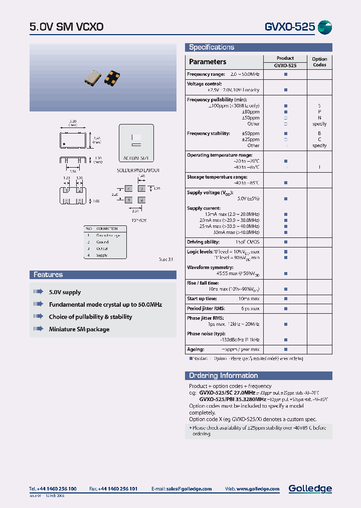 GVXO-525SC_616313.PDF Datasheet