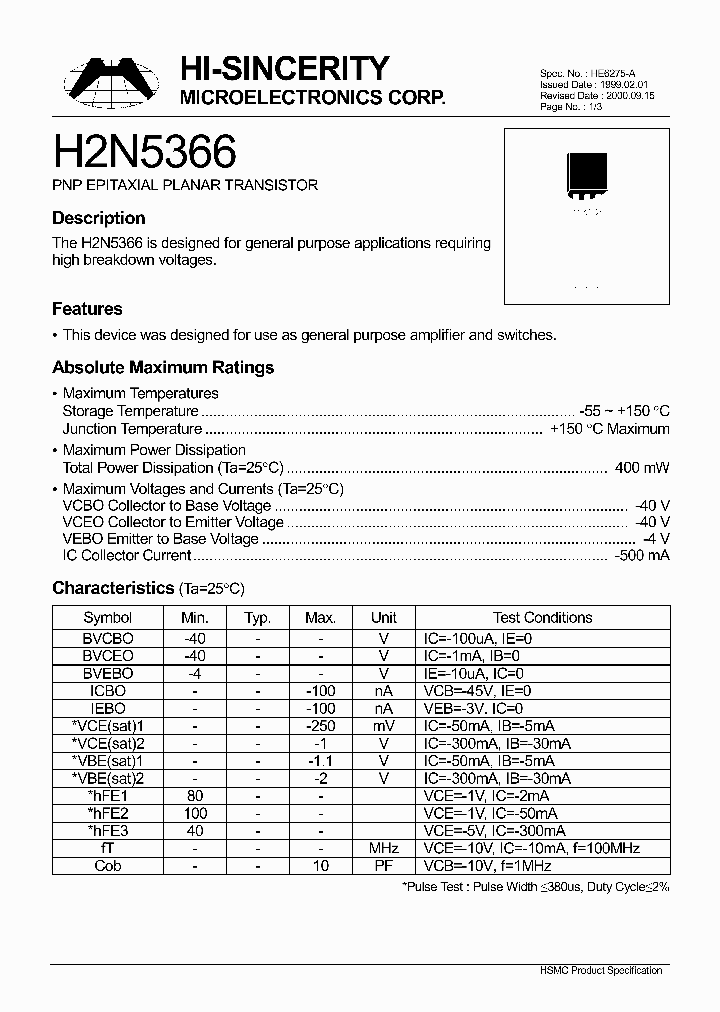 H2N5366_1246753.PDF Datasheet