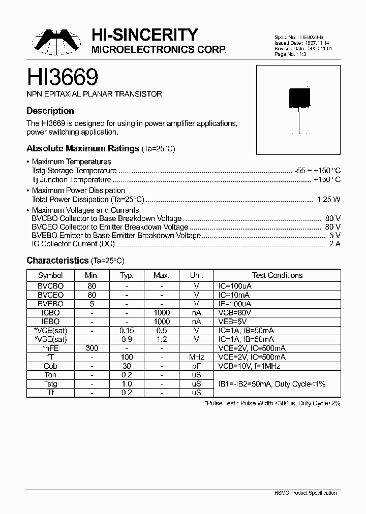 HI3669_1249748.PDF Datasheet