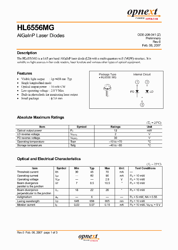 HL6556MG_1250137.PDF Datasheet