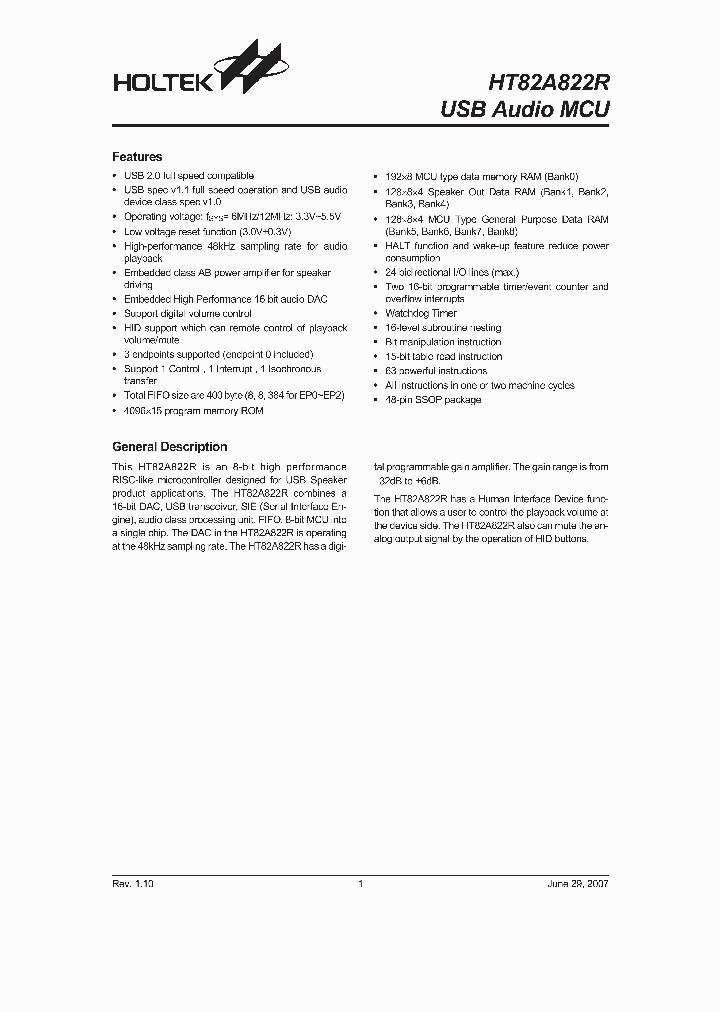 HT82A822R07_1154424.PDF Datasheet