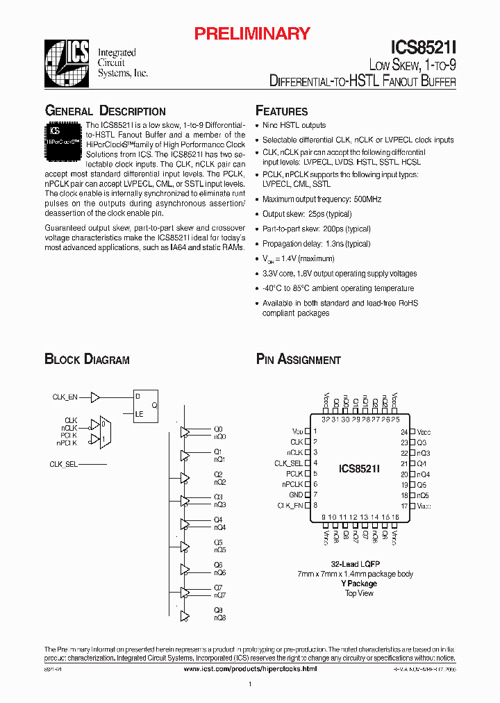 ICS8521I_1253081.PDF Datasheet