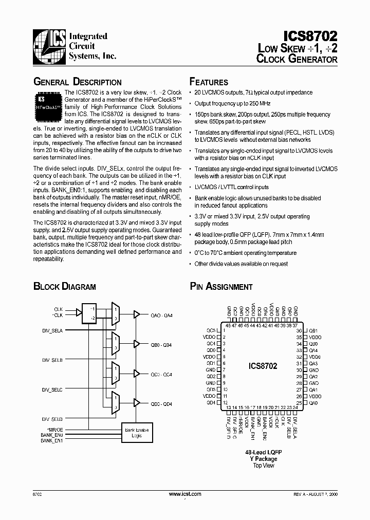 ICS8702BYT_1253147.PDF Datasheet