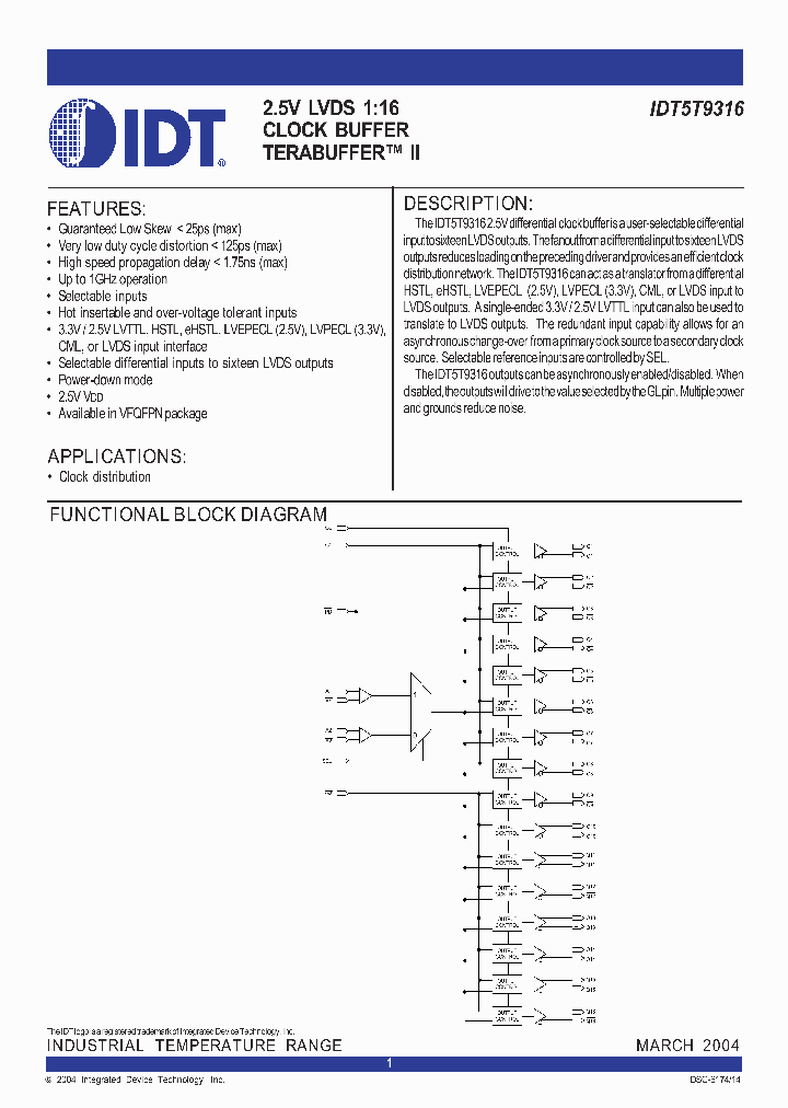 IDT5T9316NLI_1253671.PDF Datasheet