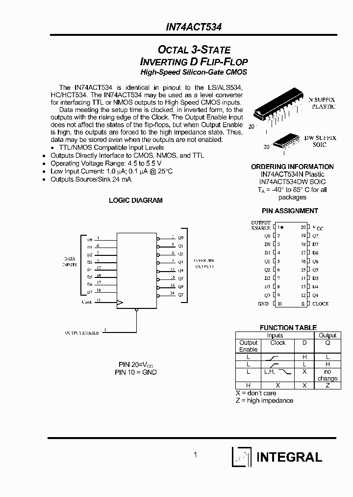 IN74ACT534N_1254755.PDF Datasheet