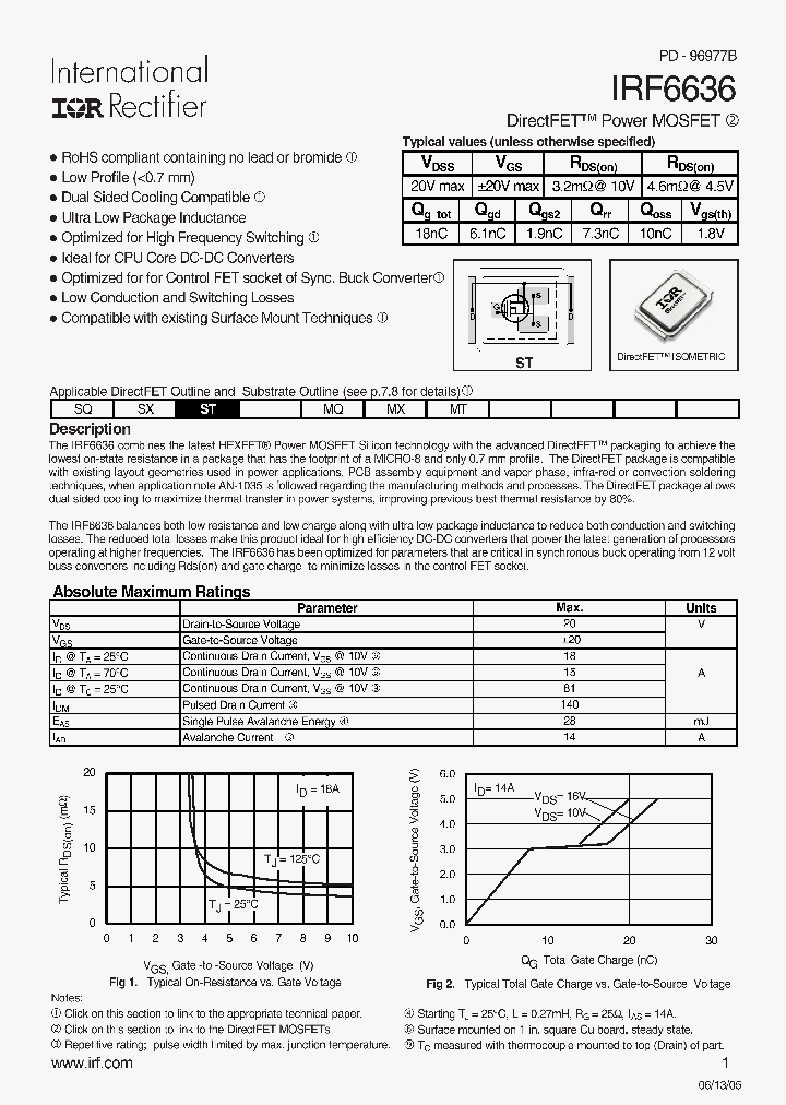 IRF6636_1255521.PDF Datasheet