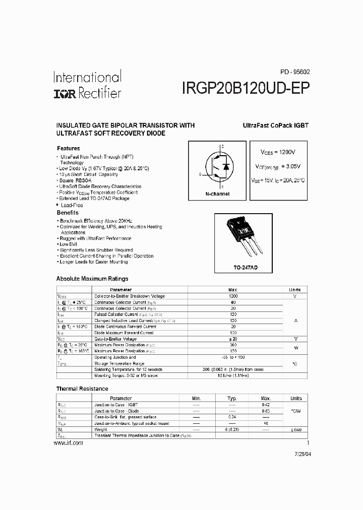 IRGP20B120UD-EP_1187580.PDF Datasheet