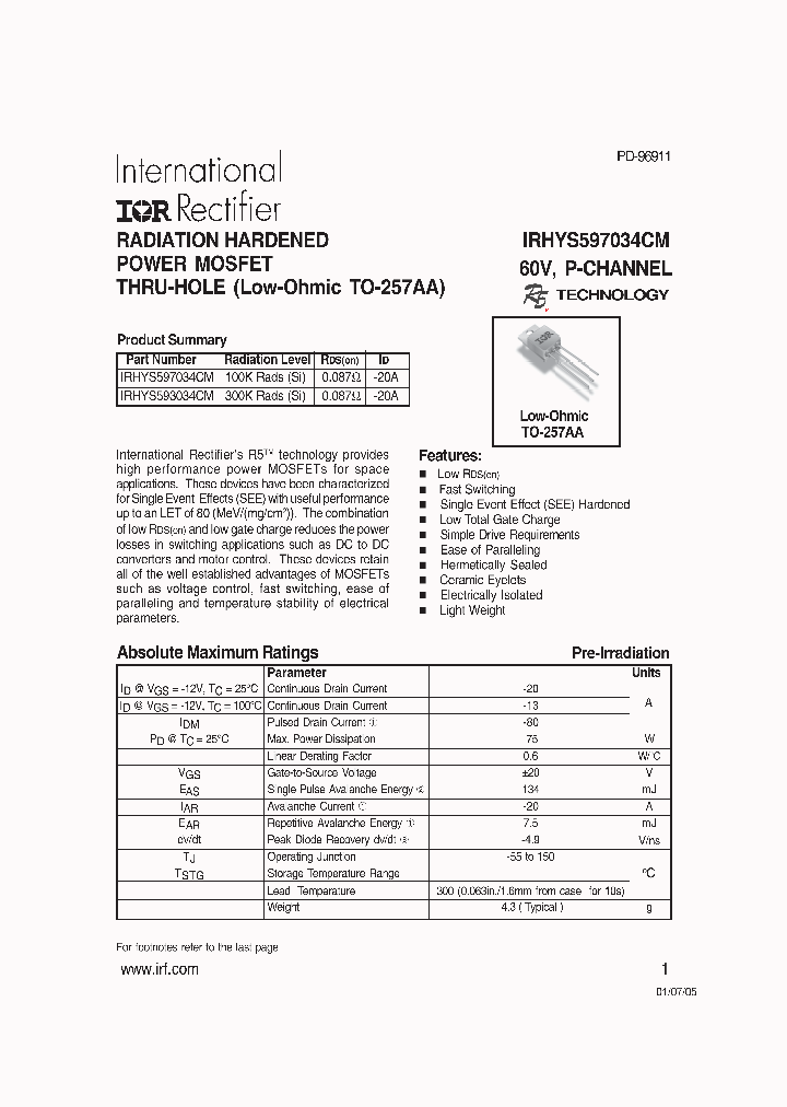 IRHYS597034CM_1256706.PDF Datasheet