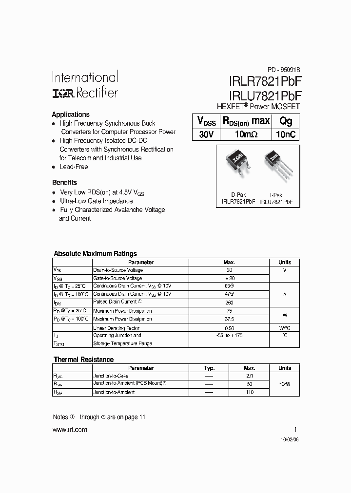 IRLR7821PBF_1187153.PDF Datasheet