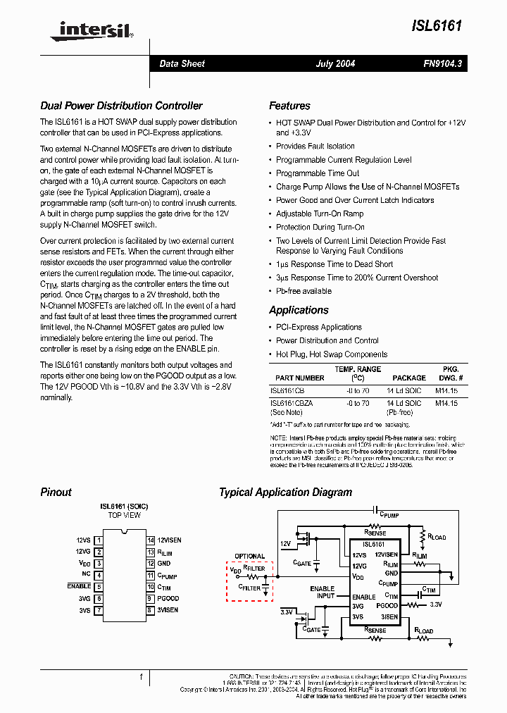 ISL6161CBZA-T_1257415.PDF Datasheet