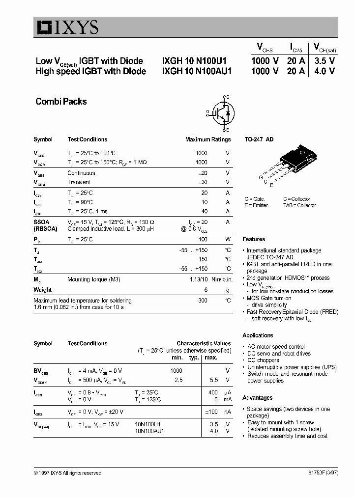 IXGH10N100U1_846046.PDF Datasheet