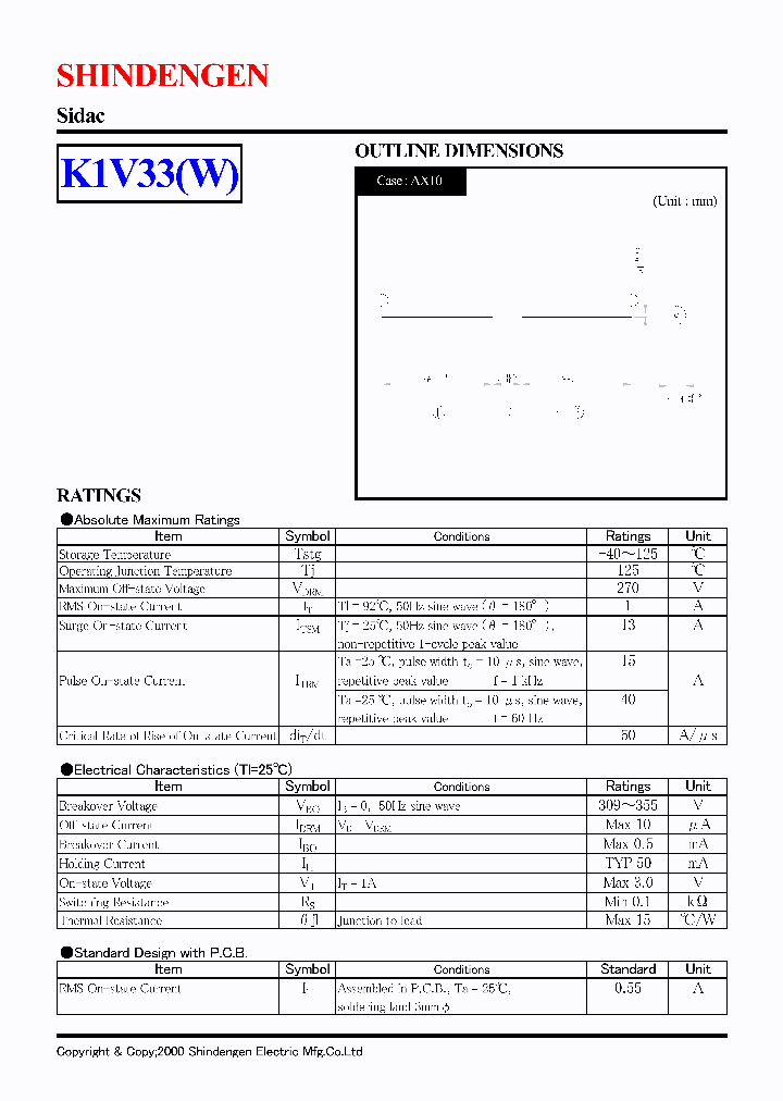 K1V33W_1258930.PDF Datasheet