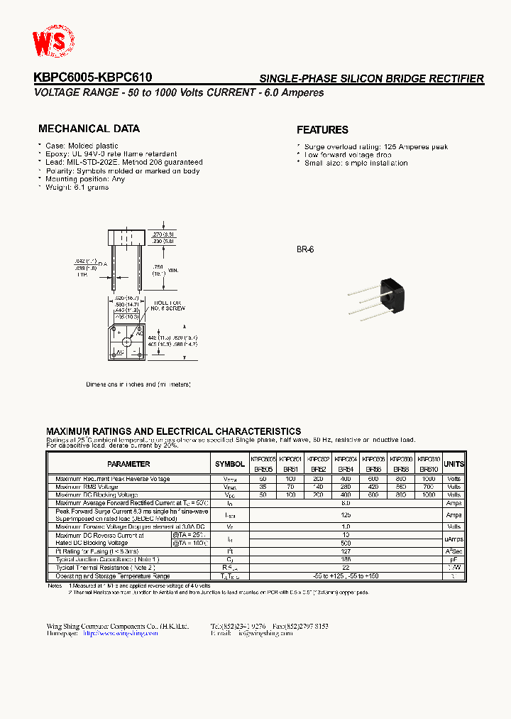 KBPC6005_1259966.PDF Datasheet