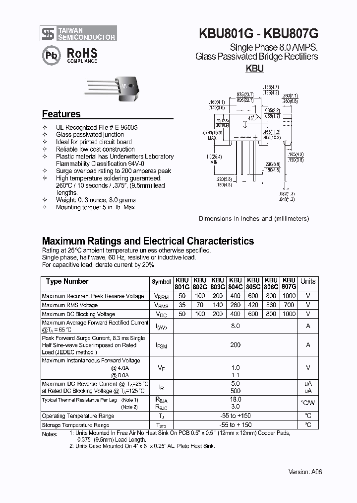 KBU801G1_1084571.PDF Datasheet
