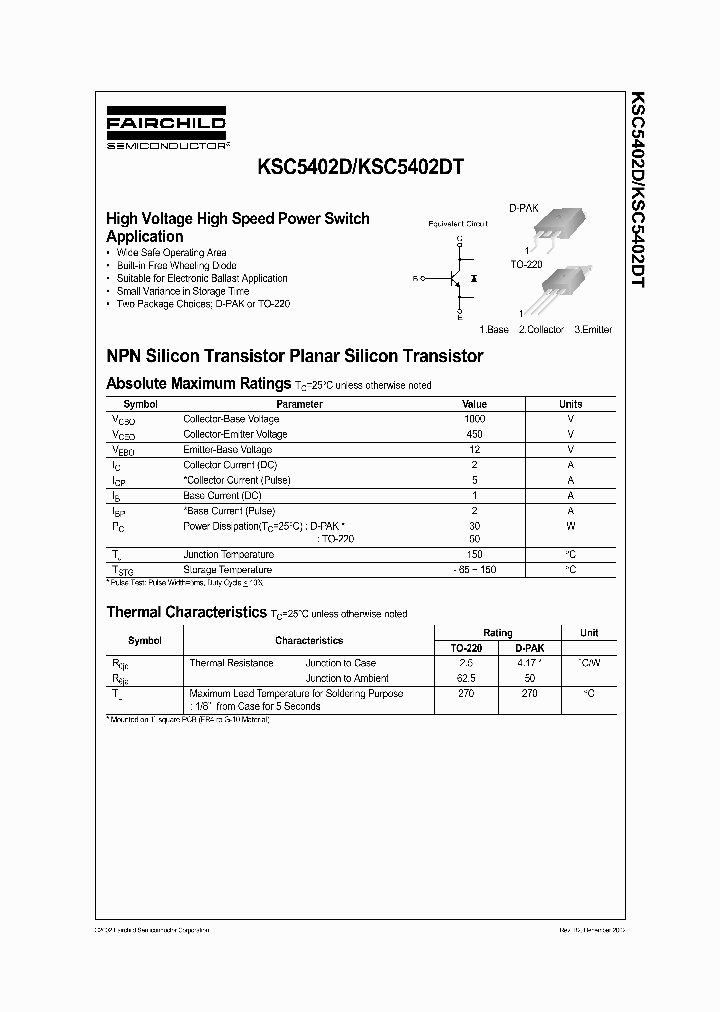 KSC5402DT_1261263.PDF Datasheet