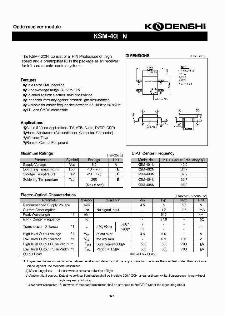 KSM-405N_1261386.PDF Datasheet