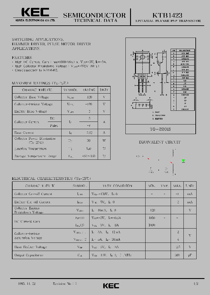 KTB1423_1261633.PDF Datasheet