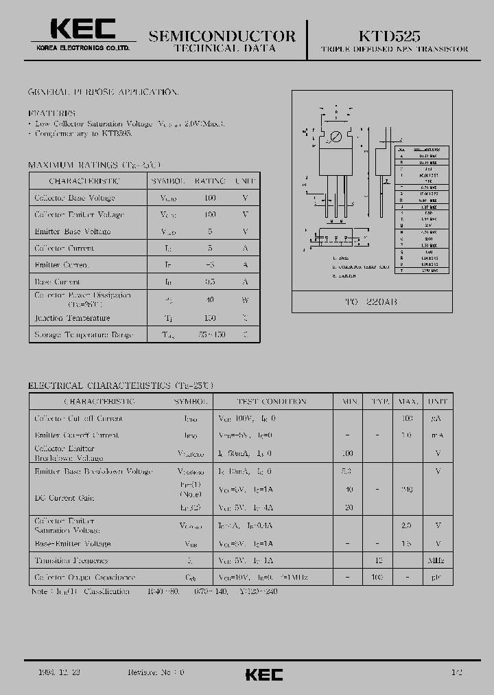 KTD525_1261793.PDF Datasheet