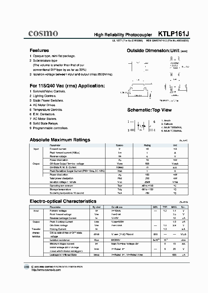 KTLP161J_1053009.PDF Datasheet