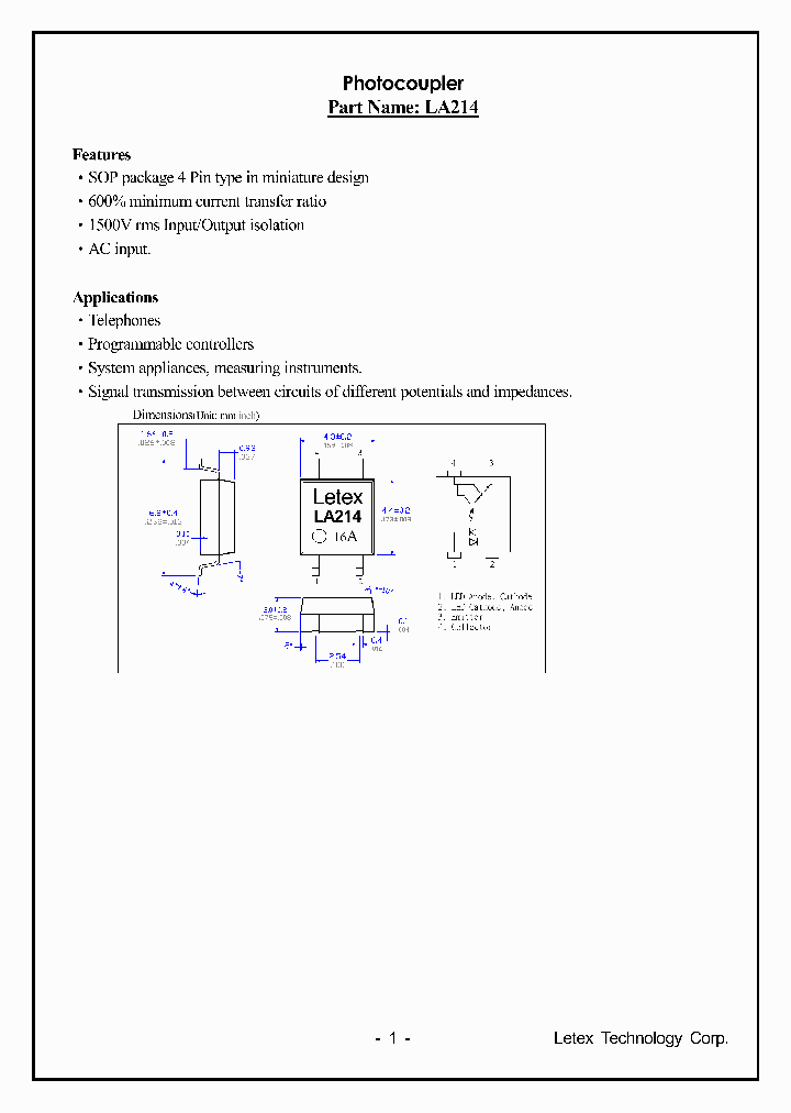 LA214_1262686.PDF Datasheet